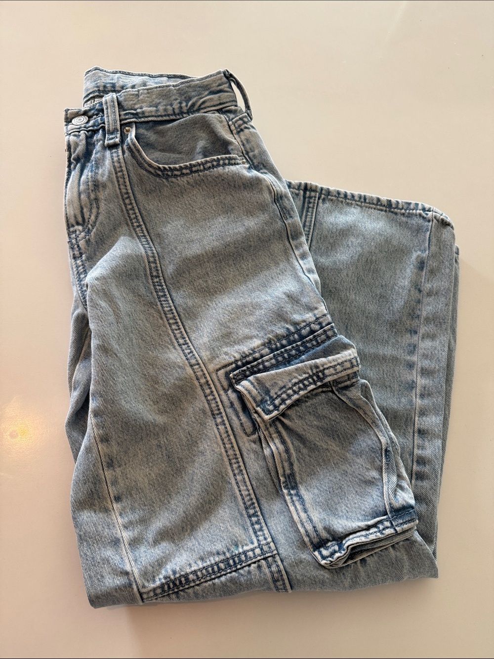 Girls old navy baggy cargo jeans